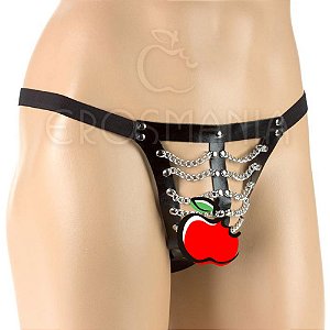 FETICHE TAPA SEXO VAZADO CORRENTES PRETO U