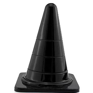 PLUG ESTIMULADOR COM FORMATO EM CONE PRETO U