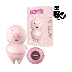Estimulador Clitoriano Pig Simula Sexo Oral Lambe Lambe - Recarregável - LB6018 / ES013