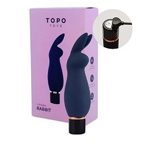 Vibrador Clitoriano RABBIT Luxe Recarregável, Potente e Com 10 Vibrações - SILICONE CIRÚRGICO - JB1006