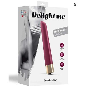 Vibrador Bullet Delight Me Love to Love - 16 Modos de Vibração