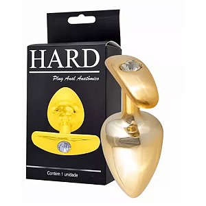 PLUG ANAL ANATOMICO HARD (HA140) DOURADO M -