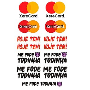 Tatuagem Temporária Cartela Sexy Tattoo Xerecard