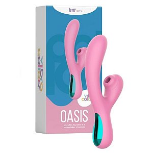 Vibrador de Ponto G e Estimulador Clitóris com Ondas de Pressão - OASIS  - IM0429