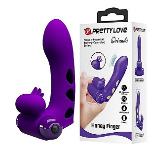 Dedeira Com Vibrador Estimulação de Ponto G e Clítoris -  Orlando - Pretty Love - 6946