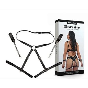 Harness Bracelete Com Correntes VERMELHO - NS184