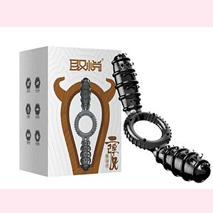 ANEL PENIANO C/CAPSULA VIBRATORIA DUPLA FUME LN0103 -