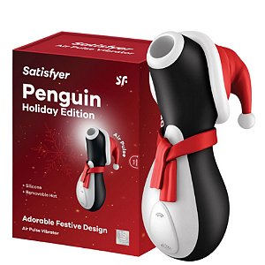 SATISFYER PRO PENGUIN / PINGUIM- Estimulador de Clitóris LUXO com Ondas de Sucção (EDIÇÃO ESPECIAL DE NATAL)