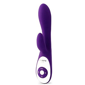 Vibrador de Ponto G com Estimulador de Clitóris Ativo por Voz e Música WANT - Nalone NL0109