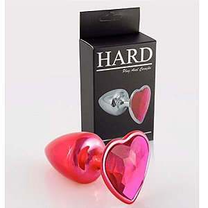 PLUG ANAL CORAÇÃO HARD (HA121V) VERMELHO U