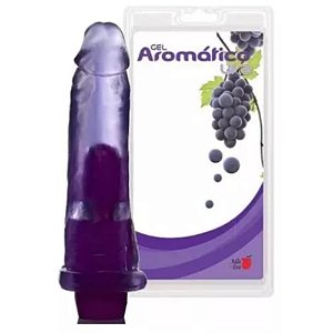 PROTESE AROMA UVA C/VIBRO 18,5X4,5 TRANSLUCIDA UVA03A ROXO U
