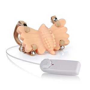 VIBRADOR BORBOLETA MAGICA CYBER SKIN BEGE