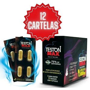 Estimulante Masculino Teston Max Xtreme caixa com 48 Cápsulas