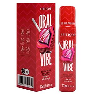Spray Dessensibilizante para Garganta Profunda - Oral Vibe - 17ml - Sabor Morango - Feitiços