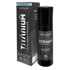 Gel Masculino de Alta Performance Potencializador De Ereção - Titanium - 25g - Feitiços