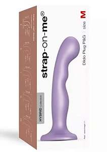 Dildo Plug P&G Strap On Me - Ponto G e Próstata - Lilas Metalic - L