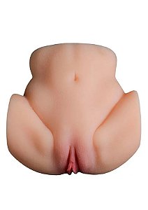 Masturbador Super Realístico Formato de Bunda com Vagina e Ânus 22x21,5cm - Super Realístico