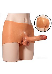 Cinta Peniana em Silicone Líquido com Prótese Integrada - 18,5x3,8