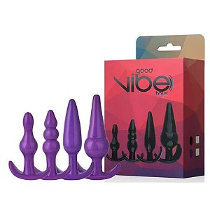 Kit com 4 Plugs Anais com Diferentes Diâmetros – GOOD VIBE TOYS –