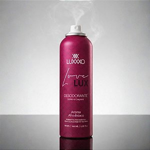 Desodorante Íntimo e Corporal Love Lux - Aroma Afrodisíaco - LUXXXO - 166ml / 90g