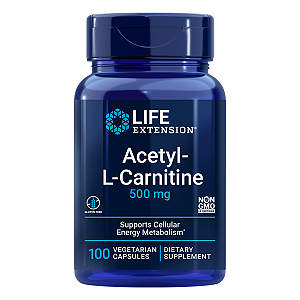 Acetil L-Carnitina 500mg 100 Cápsulas - Life Extension