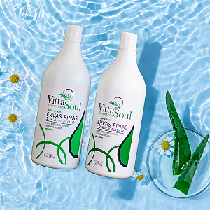 Kit Shampoo e Condicionador Ervas Finas 1 L