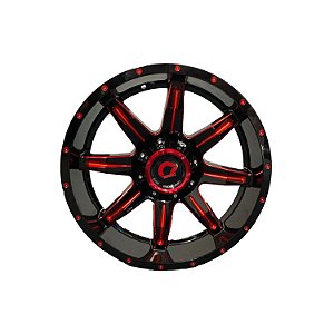 Roda Diesel BLACKRED Aro 20X10 Furação 6x139,7