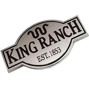 Emblema King Ranch Prata / Marrom