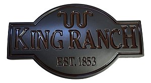 Emblema King Ranch Ford Preto / Marrom