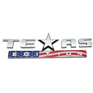Emblema Texas Edition Bandeira Americana