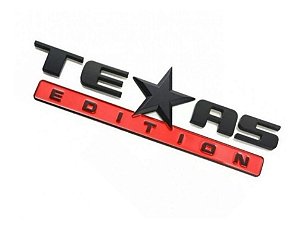 Emblema Texas Edition Preto / Vermelho