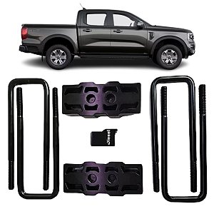 Kit Lift Calço 2'' Polegadas Traseiro Ranger 23/24 Preto