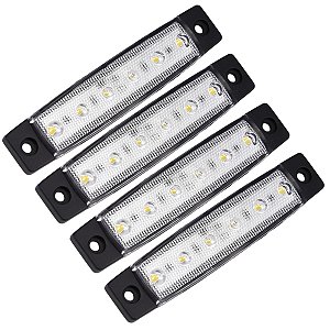 Jogo de Luzes De Led Para Caminhonete Cor Branca