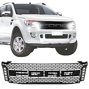 Grade Dianteira Ford Ranger Raptor Com Led Branco 2012 2013