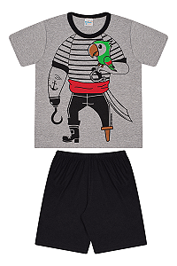 Conjunto Pijama Masculino Infantil Pirata - Mescla