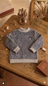 Blusa Fleece Chumbo Ursinho