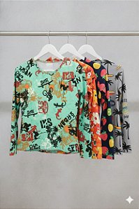 Blusa Infantil UV50+ Manga Longa