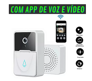 CAMPAINHA com CÂMERA, COMUNICAÇÃO e NOTIFICAÇÃO - WIFI