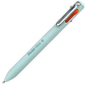 Caneta Esferográfica Izee 4 cores 0.7mm Pentel Azul Claro