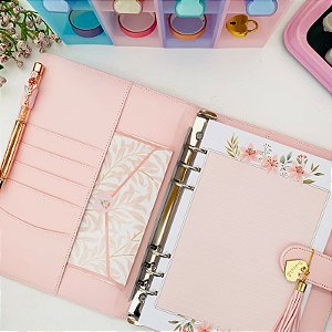 Fichário Luxo Médio Rosa Buendia