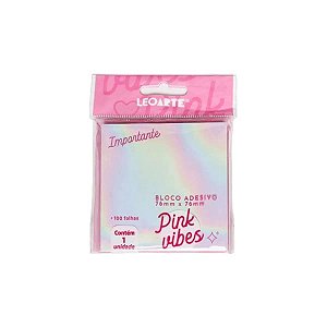 Bloco Adesivo Pink Vibes Leonora