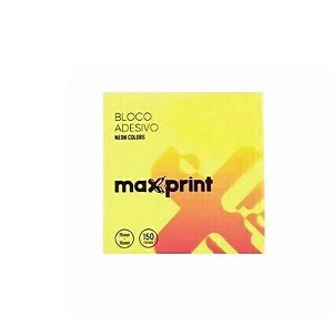 Bloco Adesivo 76x76 Neon Maxprint