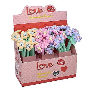 Caneta Gel Flower 0.5mm Molin