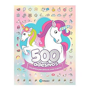 Livro Unicórnios 500 Adesivos Culturama