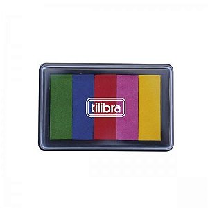 Carimbeira Degradê Colors 5 cores Tilibra