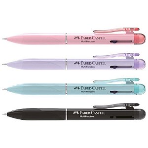 Poly Multifunção: Lapiseira 0.7mm e Caneta Esferográfica 3 em 1 Faber Castell
