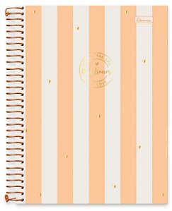 Caderno + Planner Universitário 10 matérias Daydream Cadersil Laranja
