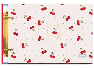 Mini Caderno Argolado Capa Dura Cherry Lovers Cadersil