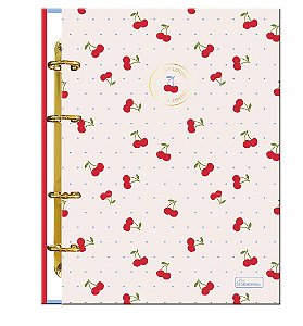 Caderno Colegial Argolago Capa Dura Cherry Lovers Cadersil