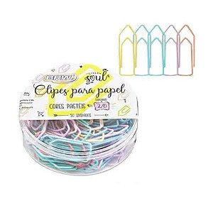 Clips Pastel Tamanho 2/0 Brw